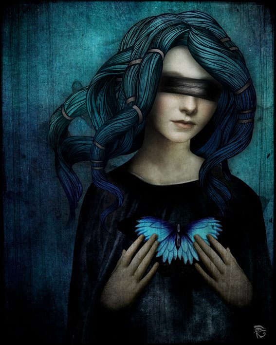 Christian Schloe - Austrian Surrealist Digital painter - Tutt'Art@ (68) Butterfly Heart